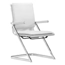  Zuo Lider Plus 215211 Conference Chair - White IMAGE 1