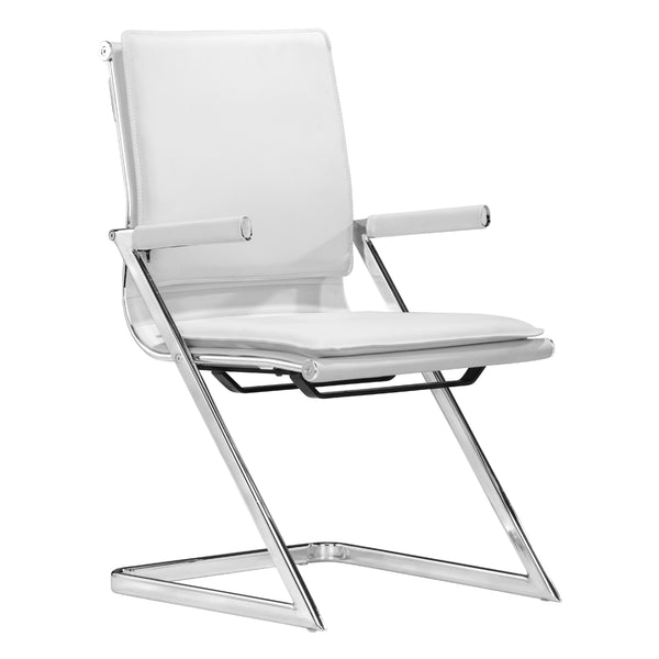  Zuo Lider Plus 215211 Conference Chair - White IMAGE 1