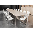  Zuo Lider Plus 215219 Armless Office Chair - White IMAGE 8