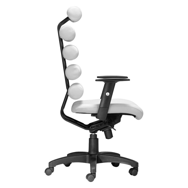 Zuo Unico 205051 Office Chair - White IMAGE 2