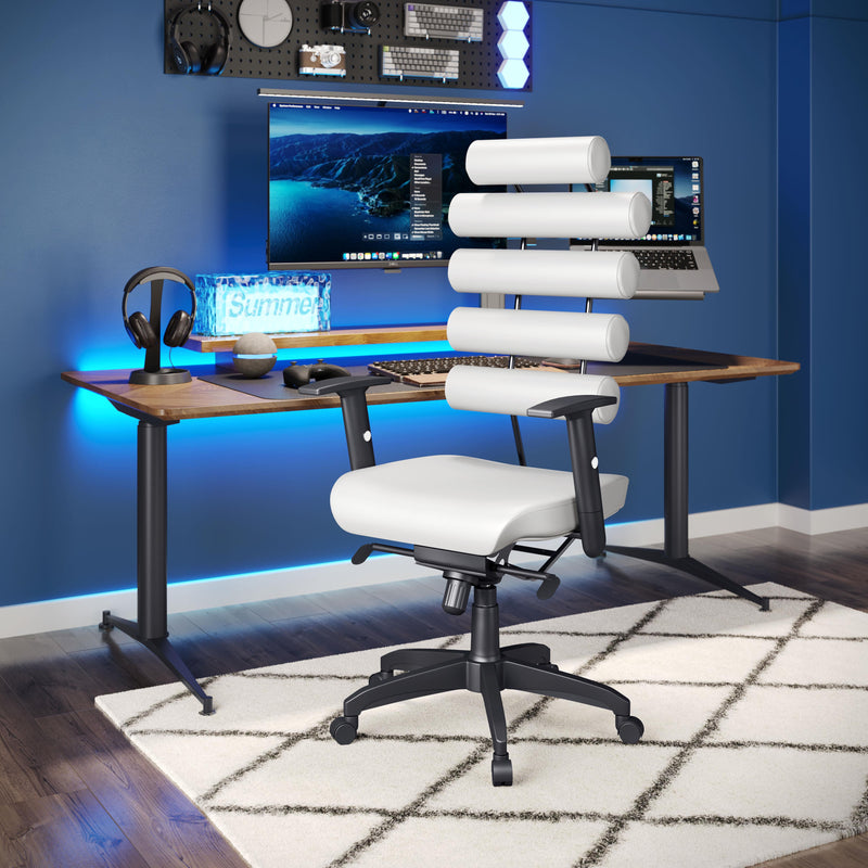  Zuo Unico 205051 Office Chair - White IMAGE 7