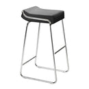  Zuo Wedge 300041 Barstool - Black IMAGE 1