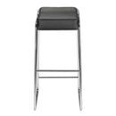  Zuo Wedge 300041 Barstool - Black IMAGE 3