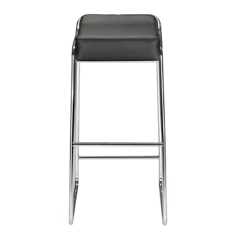  Zuo Wedge 300041 Barstool - Black IMAGE 3
