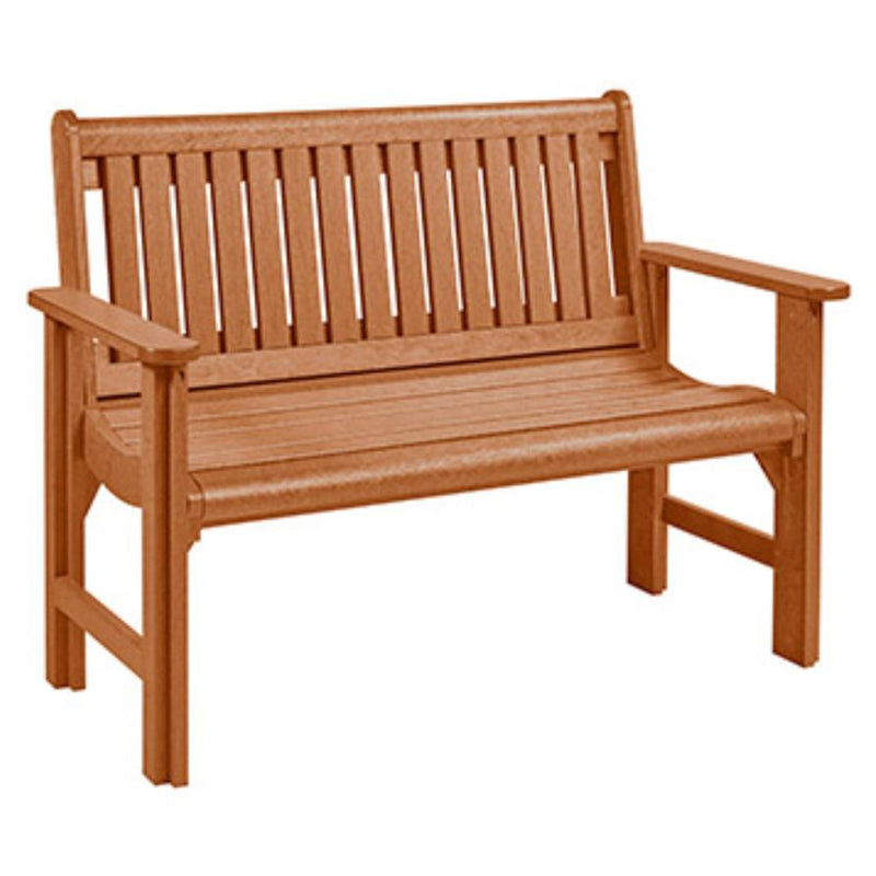 C.R. Plastic Products Generation B01-08 Garden Bench - Cedar IMAGE 1