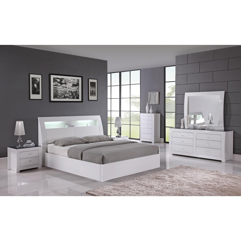 IFDC Barcelona 8 pc 60 Platform Bedroom Set IMAGE 1