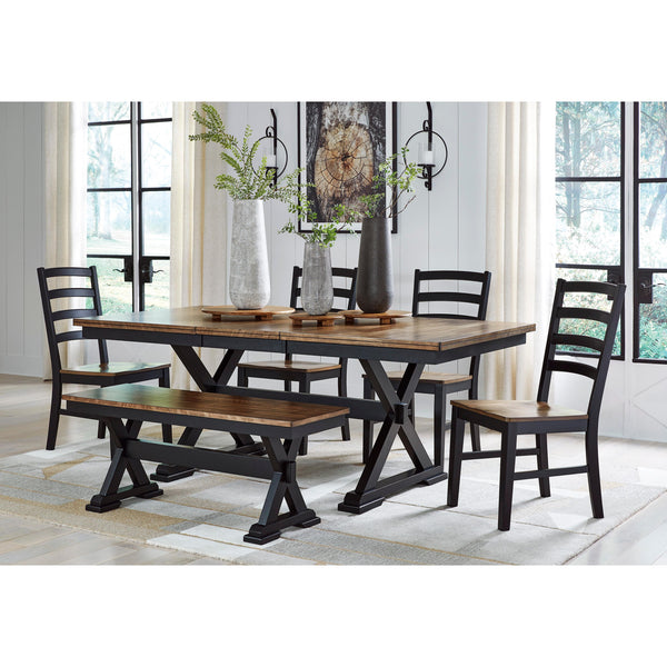 Signature Design by Ashley Wildenauer D634D2 6 pc Dining Set IMAGE 1