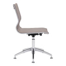 Zuo Glider 100379 Conference Chair - Taupe IMAGE 2