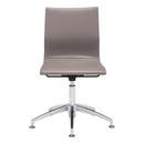  Zuo Glider 100379 Conference Chair - Taupe IMAGE 3