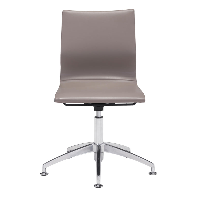  Zuo Glider 100379 Conference Chair - Taupe IMAGE 3