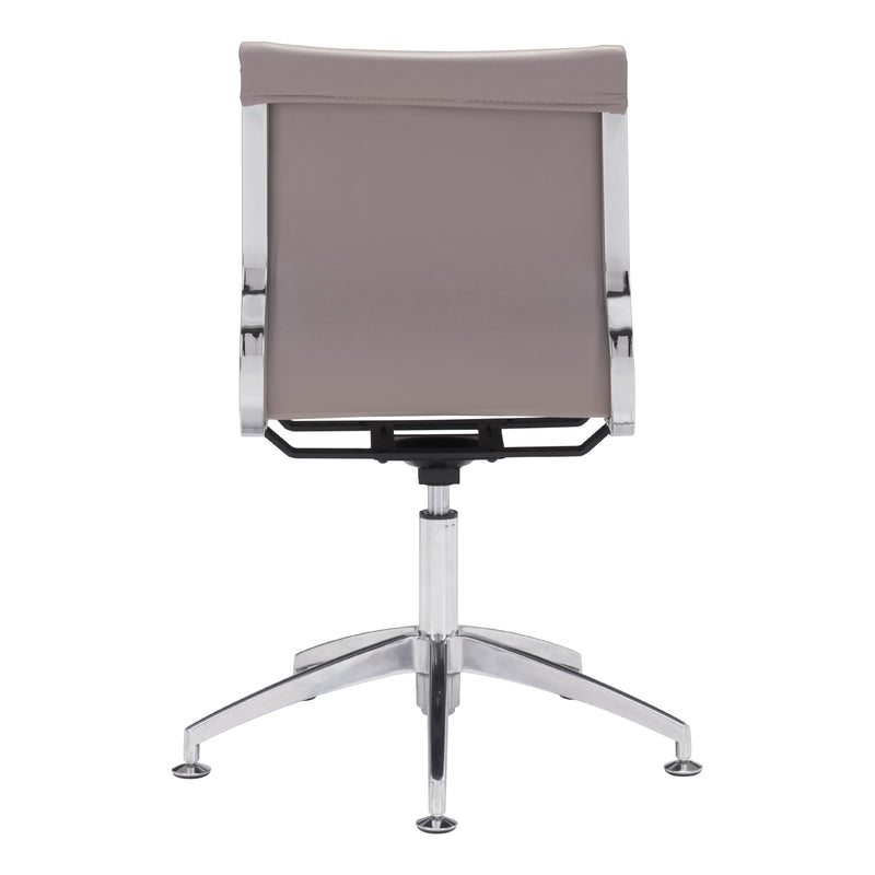  Zuo Glider 100379 Conference Chair - Taupe IMAGE 4