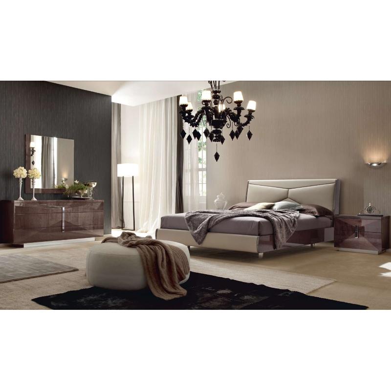 ALF Italia Elegance Queen Upholstered Platform Bed PJEV0200BT IMAGE 4