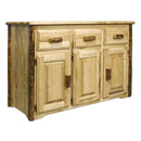 Montana Woodworks Glacier Country Log Buffet MWGCSB IMAGE 1