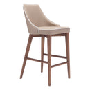  Zuo Moor 100279 Counter Stool - Beige IMAGE 1