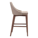  Zuo Moor 100279 Counter Stool - Beige IMAGE 2