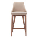  Zuo Moor 100279 Counter Stool - Beige IMAGE 3