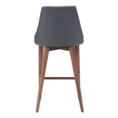  Zuo Moor 100280 Counter Stool - Dark Grey IMAGE 4