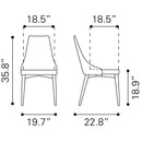  Zuo Moor Dining Chair 100278 IMAGE 8