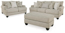Benchcraft Asanti 13201U1 3 pc Sofa, Loveseat and Ottoman Set IMAGE 1