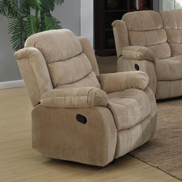 Brassex Simone Fabric Recliner 6014BE-1 IMAGE 1