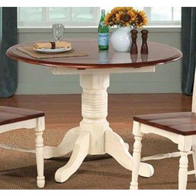 A-America Round British Isles Dining Table with Pedestal Base BRI-MB-6-10-0 IMAGE 1