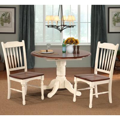 A-America Round British Isles Dining Table with Pedestal Base BRI-MB-6-10-0 IMAGE 2