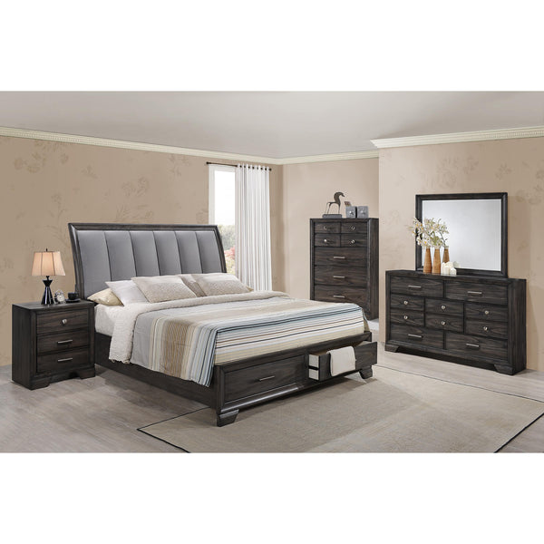 Crown Mark Jaymes B6580 7 pc Queen Sleigh Storage Bedroom Set IMAGE 1