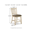 Signature Design by Ashley Bolanburg D647D12 6 pc Counter Height Dining Set IMAGE 8