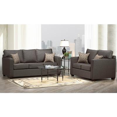 Aman Furniture 1212 Stationary Fabric Loveseat 1212 Loveseat IMAGE 2