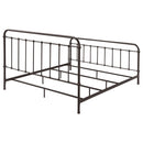  Coaster Furniture Livingston 300399KE Metal Eastern King Open Frame Bed - Dark Bronze IMAGE 6