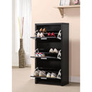  Coaster Furniture Vivian 900604 3-Drawer Engineered Wood Shoe Cabinet - Black IMAGE 3