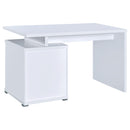  Coaster Furniture Irving 800110 47-inch 2-Drawer Office Computer Desk - White IMAGE 6