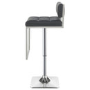 Coaster Furniture Alameda 100195 Adjustable Bar Stool - Chrome and Grey IMAGE 5