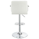  Coaster Furniture Palomar 121097 Adjustable Height Bar Stool - White and Chrome IMAGE 5