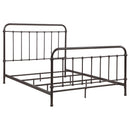  Coaster Furniture Livingston 300399Q Metal Queen Open Frame Bed - Dark Bronze IMAGE 1