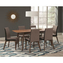  Coaster Furniture Redbridge 106592 Upholstered Dining Side Chair - Walnut (Set of 2) IMAGE 5