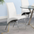  Coaster Furniture Bishop 121572 Upholstered Dining Side Chair - White (Set of 2) IMAGE 8