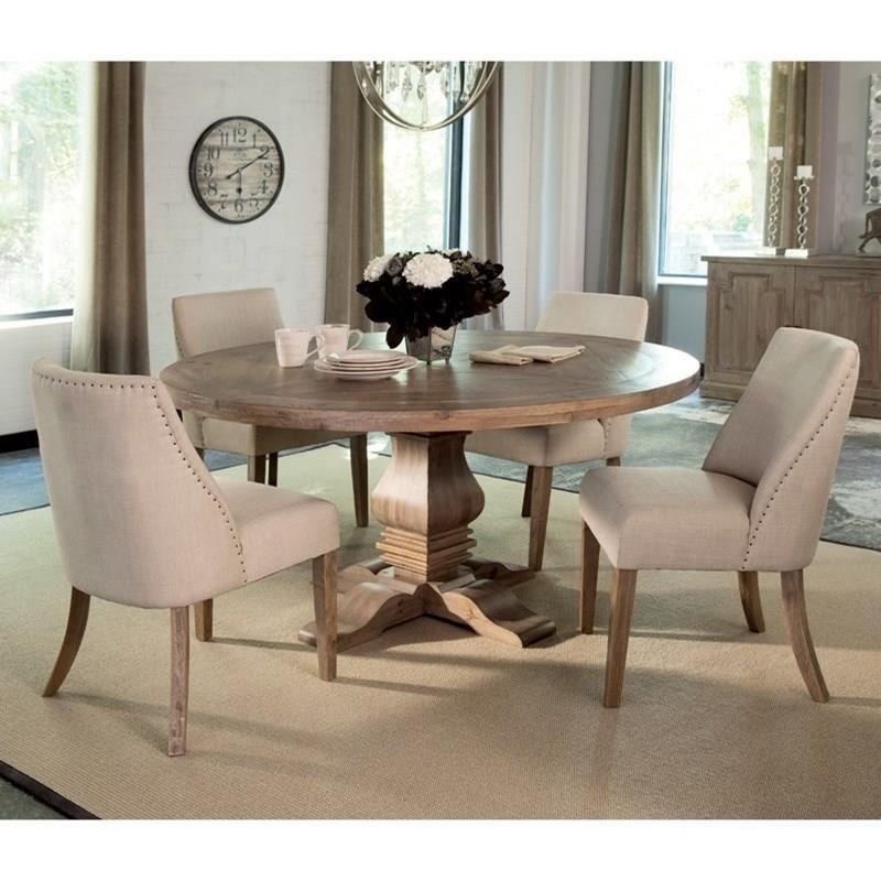 Coaster Furniture Round Florence Dining Table with Pedestal Base 180200 IMAGE 4