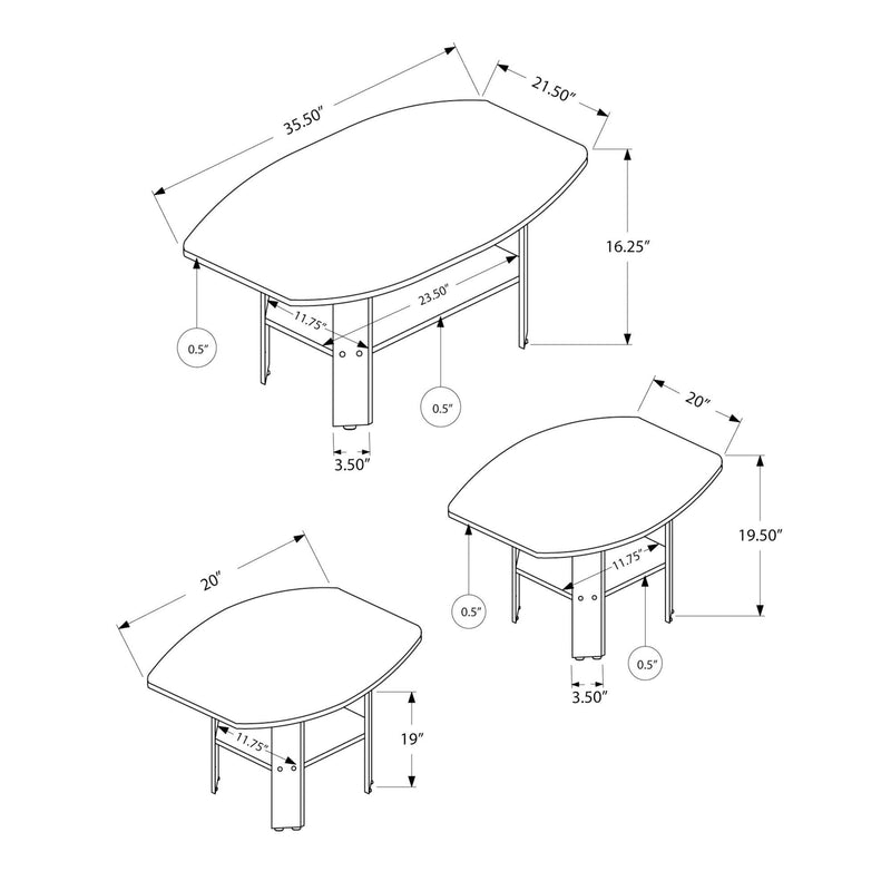 Monarch Occasional Table Set I 7924P IMAGE 5