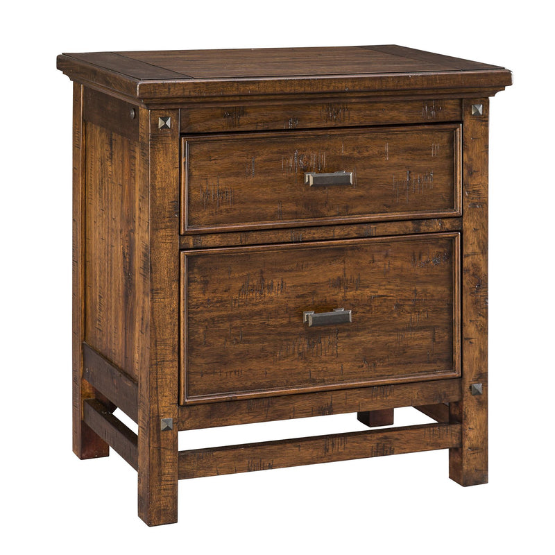 Intercon Furniture Wolf Creek 2-Drawer Nightstand WK-BR-6102-VAC-C IMAGE 1