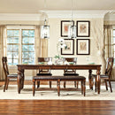 Intercon Furniture Kingston Bench KG-CH-5416CB-RAI-RTA IMAGE 2