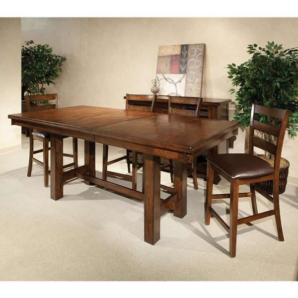 Intercon Furniture Kona Counter Height Dining Table with Trestle Base KA-TA-4090G-RAI-C IMAGE 1
