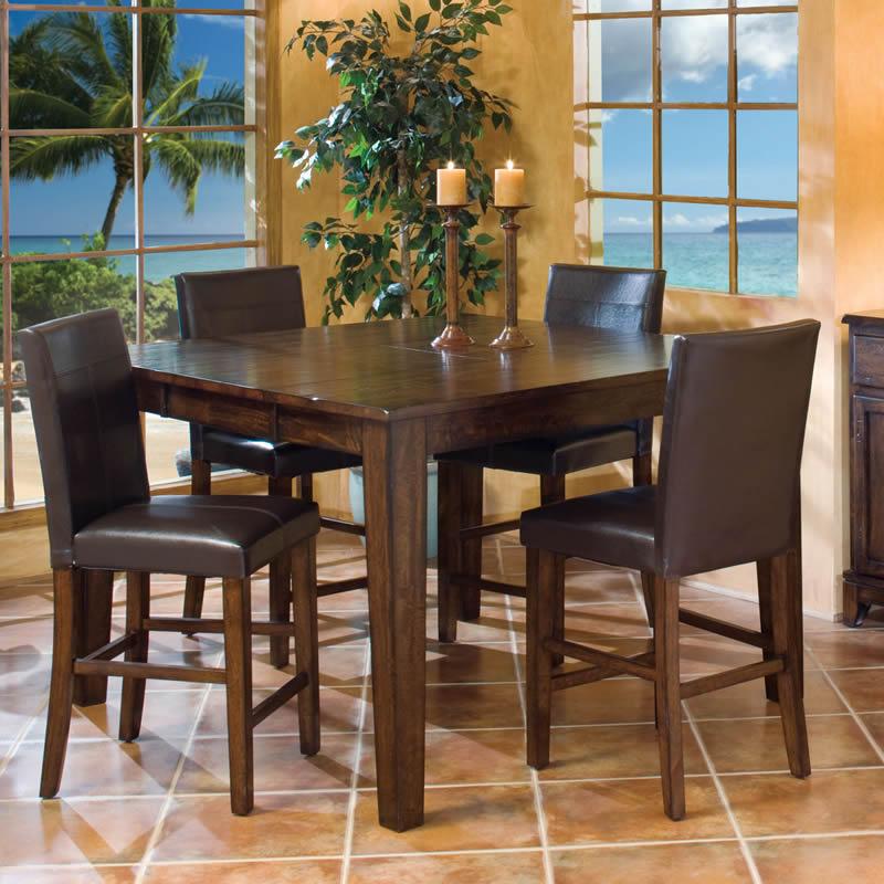 Intercon Furniture Square Kona Counter Height Dining Table KA-TA-5454G-RAI-C IMAGE 3