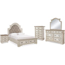  Signature Design by Ashley Realyn B743B46 7 pc Queen Upholstered Panel Bedroom Set IMAGE 1