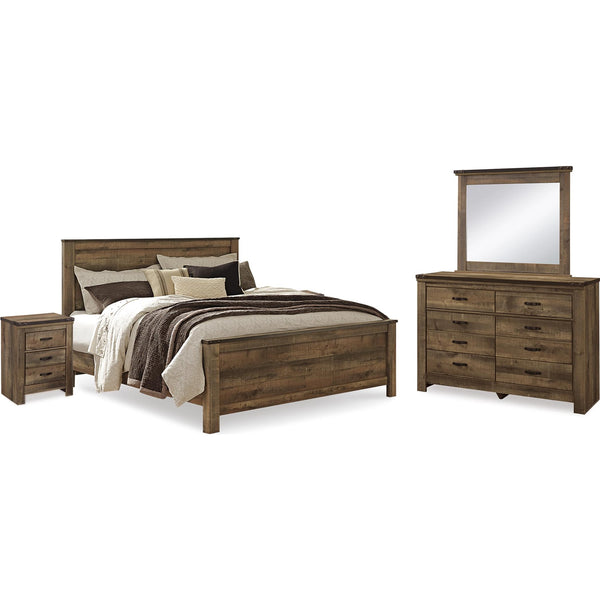  Signature Design by Ashley Trinell B446B74 7 pc King Panel Bedroom Set IMAGE 1