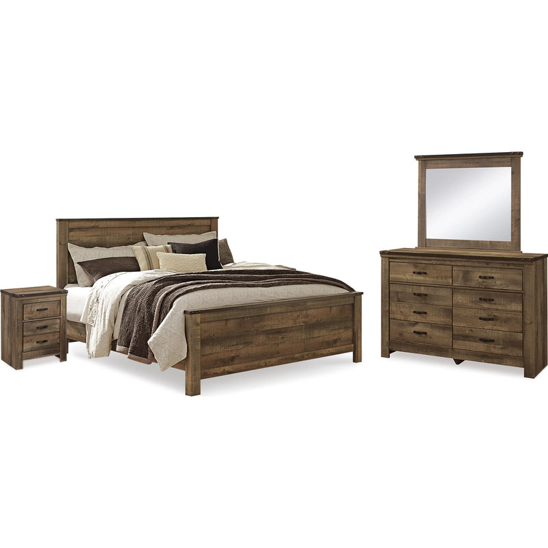  Signature Design by Ashley Trinell B446B74 7 pc King Panel Bedroom Set IMAGE 1