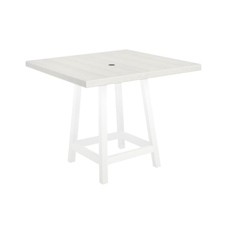 C.R. Plastic Products Generation TT13-02 40" Pub Table Top - White IMAGE 1