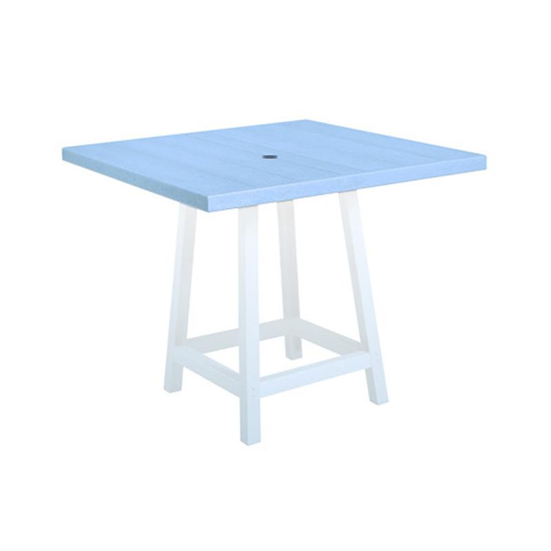 C.R. Plastic Products Generation TT13-12 40" Pub Table Top - Sky Blue IMAGE 1