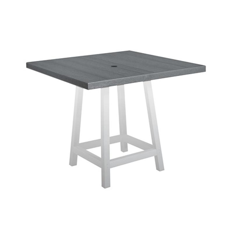 C.R. Plastic Products Generation TT13-18 40" Pub Table Top - Slate Grey IMAGE 1