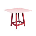 C.R. Plastic Products Generation TB23-01 40” Pub Legs - Red IMAGE 1